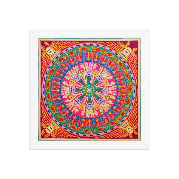 Huichol Yarn Painting Print • L - 284 - Huichol Arts