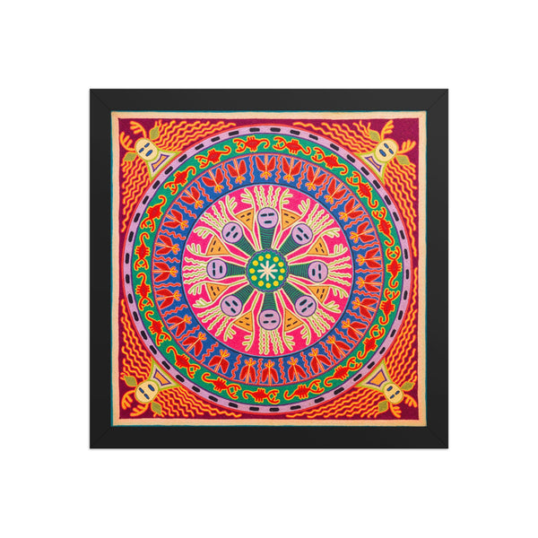 Huichol Yarn Painting Print • L - 284 - Huichol Arts