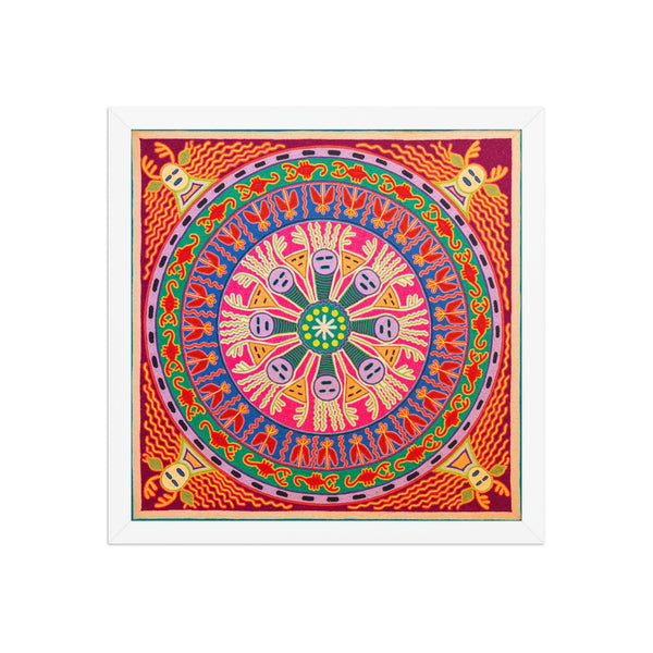 Huichol Yarn Painting Print • L - 284 - Huichol Arts