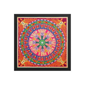 Huichol Yarn Painting Print • L - 284 - Huichol Arts