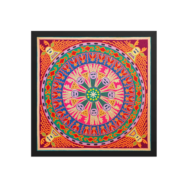 Huichol Yarn Painting Print • L - 284 - Huichol Arts