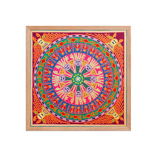 Huichol Yarn Painting Print • L - 284 - Huichol Arts