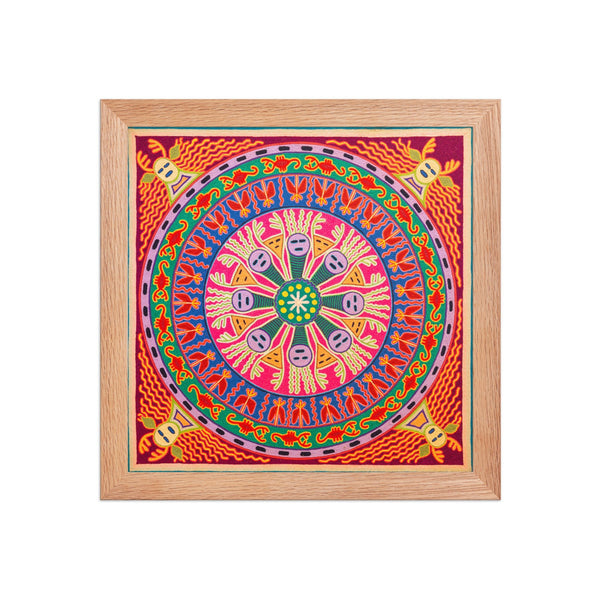 Huichol Yarn Painting Print • L - 284 - Huichol Arts