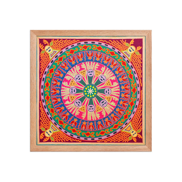 Huichol Yarn Painting Print • L - 284 - Huichol Arts