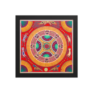 Huichol Yarn Painting Print • L - 285 - Huichol Arts