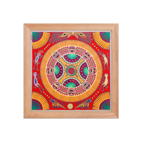 Huichol Yarn Painting Print • L - 285 - Huichol Arts