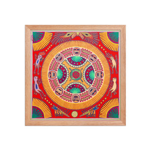 Huichol Yarn Painting Print • L - 285 - Huichol Arts