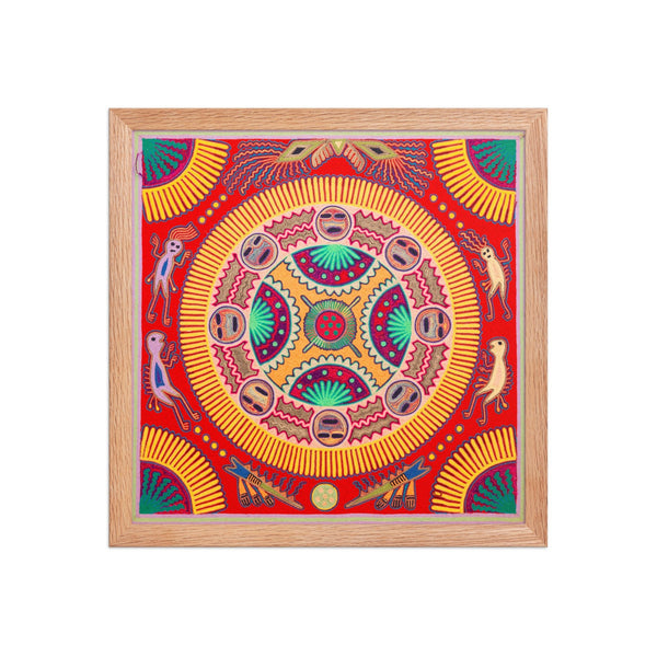 Huichol Yarn Painting Print • L - 285 - Huichol Arts