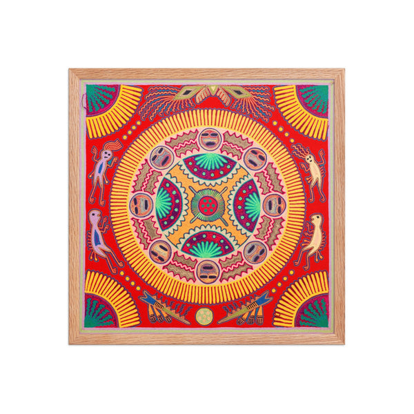 Huichol Yarn Painting Print • L - 285 - Huichol Arts