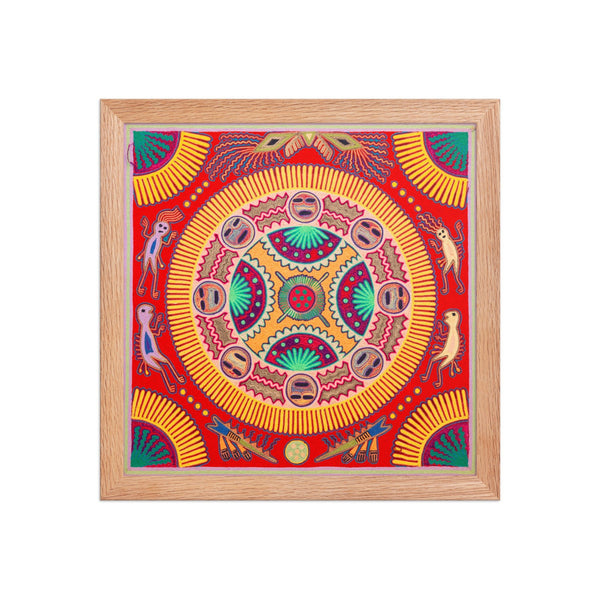 Huichol Yarn Painting Print • L - 285 - Huichol Arts