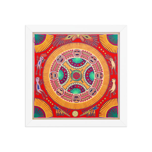 Huichol Yarn Painting Print • L - 285 - Huichol Arts