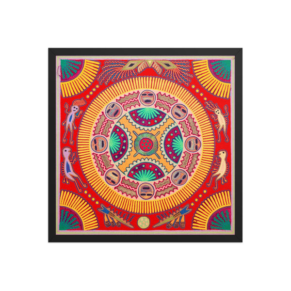 Huichol Yarn Painting Print • L - 285 - Huichol Arts