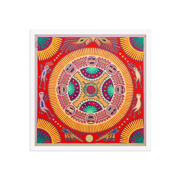 Huichol Yarn Painting Print • L - 285 - Huichol Arts
