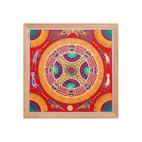Huichol Yarn Painting Print • L - 285 - Huichol Arts