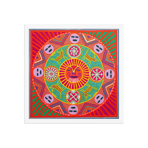 Huichol Yarn Painting Print • L - 286 - Huichol Arts