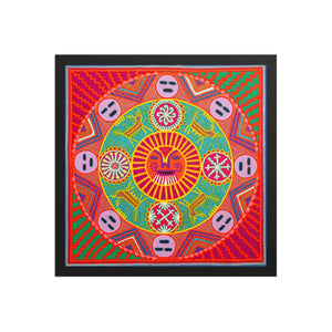Huichol Yarn Painting Print • L - 286 - Huichol Arts