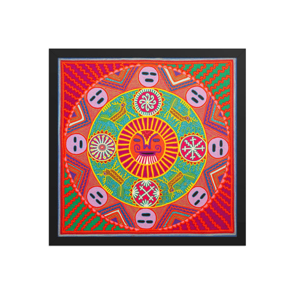 Huichol Yarn Painting Print • L - 286 - Huichol Arts