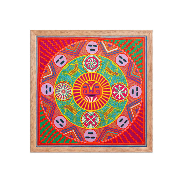 Huichol Yarn Painting Print • L - 286 - Huichol Arts