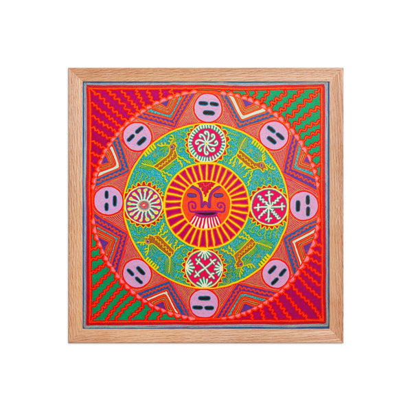 Huichol Yarn Painting Print • L - 286 - Huichol Arts