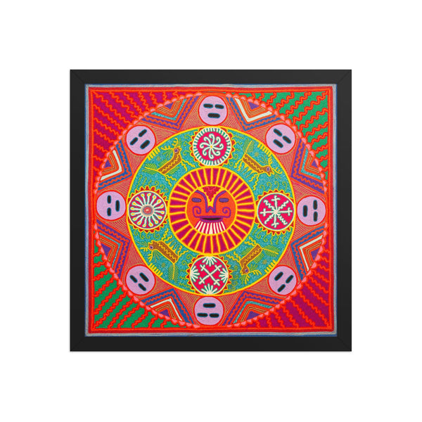 Huichol Yarn Painting Print • L - 286 - Huichol Arts