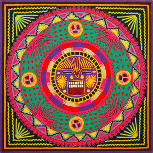 Huichol Yarn Painting Print • L - 287 - Huichol Arts