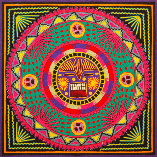 Huichol Yarn Painting Print • L - 287 - Huichol Arts