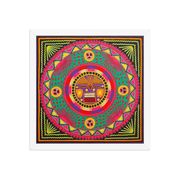 Huichol Yarn Painting Print • L - 287 - Huichol Arts