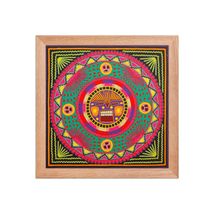 Huichol Yarn Painting Print • L - 287 - Huichol Arts