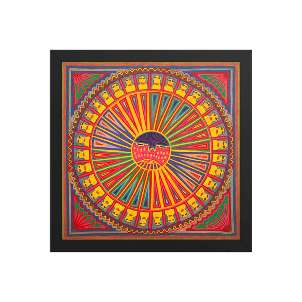 Huichol Yarn Painting Print • L - 288 - Huichol Arts