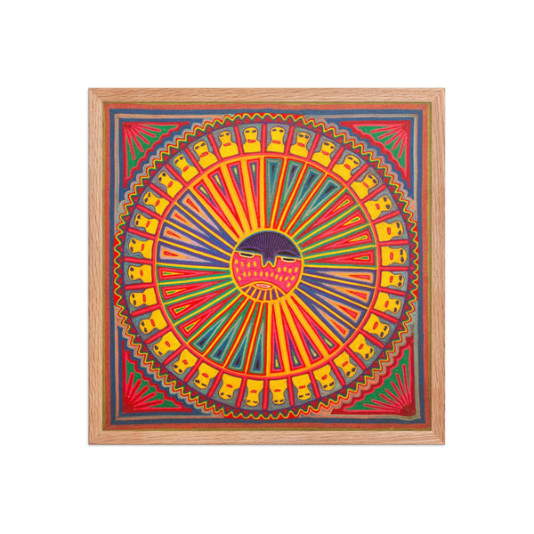 Huichol Yarn Painting Print • L - 288 - Huichol Arts