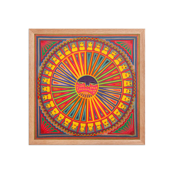 Huichol Yarn Painting Print • L - 288 - Huichol Arts