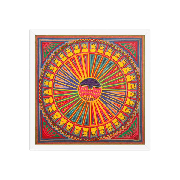 Huichol Yarn Painting Print • L - 288 - Huichol Arts