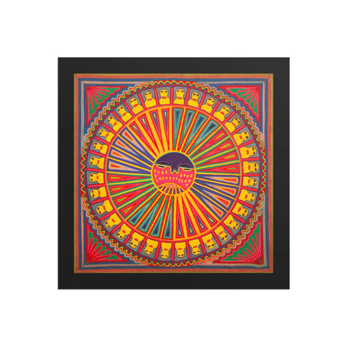 Huichol Yarn Painting Print • L - 288 - Huichol Arts