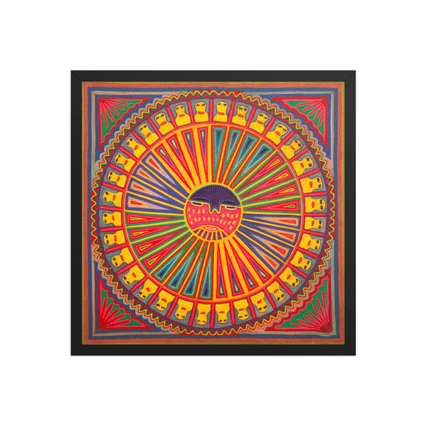 Huichol Yarn Painting Print • L - 288 - Huichol Arts