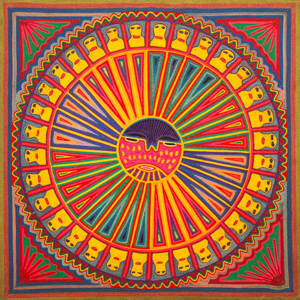 Huichol Yarn Painting Print • L - 288 - Huichol Arts