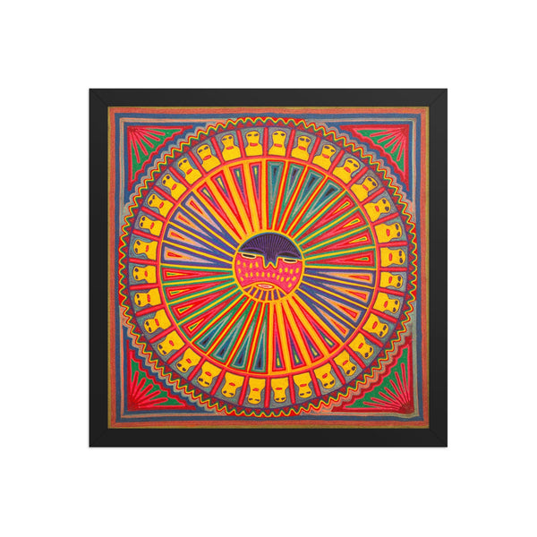 Huichol Yarn Painting Print • L - 288 - Huichol Arts