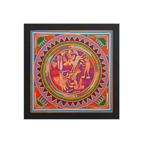Huichol Yarn Painting Print • L - 289 - Huichol Arts