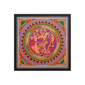 Huichol Yarn Painting Print • L - 289 - Huichol Arts