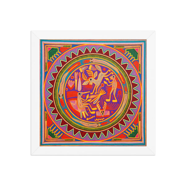 Huichol Yarn Painting Print • L - 289 - Huichol Arts
