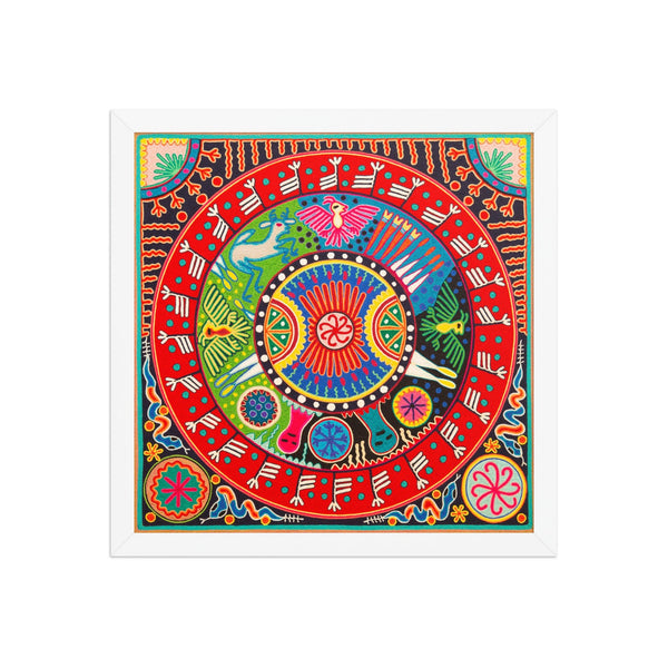 Huichol Yarn Painting Print • L - 290 - Huichol Arts