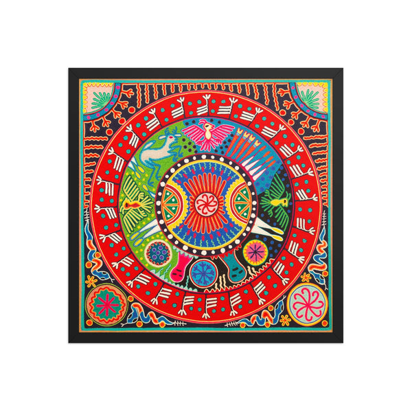 Huichol Yarn Painting Print • L - 290 - Huichol Arts