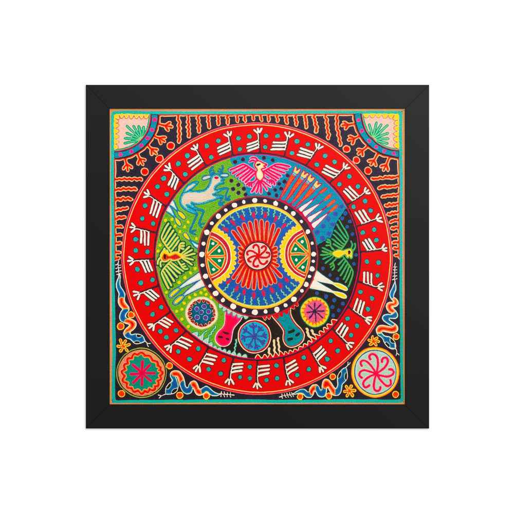 Huichol Yarn Painting Print • L - 290 - Huichol Arts