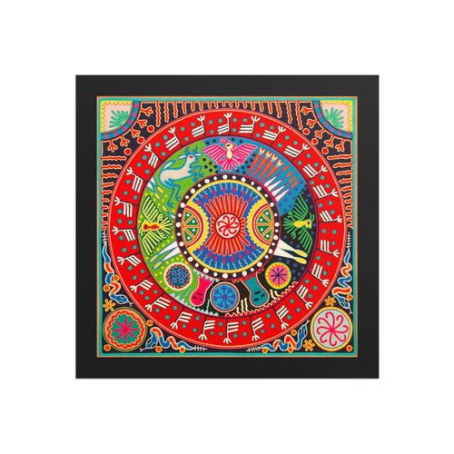Huichol Yarn Painting Print • L - 290 - Huichol Arts