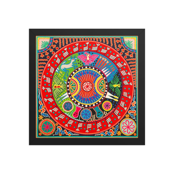 Huichol Yarn Painting Print • L - 290 - Huichol Arts