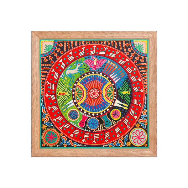 Huichol Yarn Painting Print • L - 290 - Huichol Arts