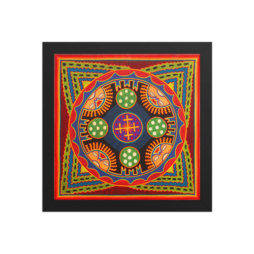 Huichol Yarn Painting Print • L - 291 - Huichol Arts