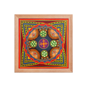 Huichol Yarn Painting Print • L - 291 - Huichol Arts