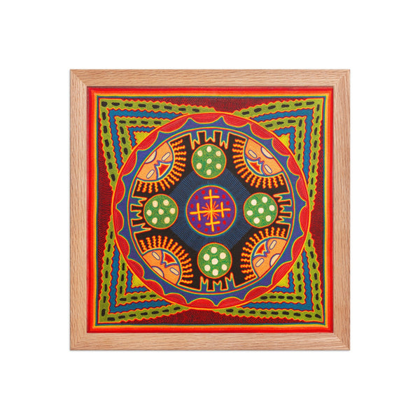 Huichol Yarn Painting Print • L - 291 - Huichol Arts