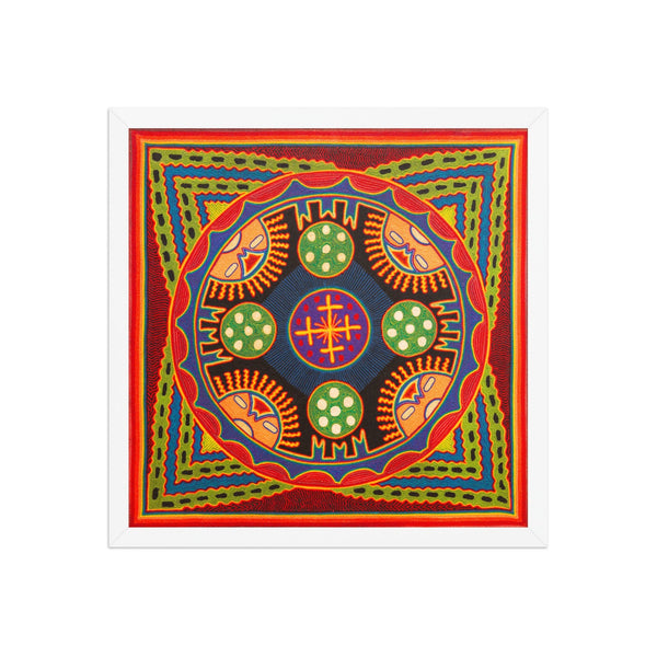 Huichol Yarn Painting Print • L - 291 - Huichol Arts