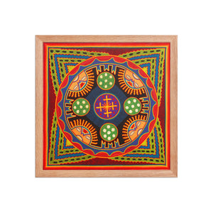 Huichol Yarn Painting Print • L - 291 - Huichol Arts
